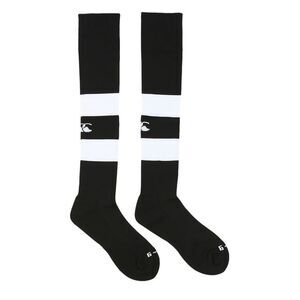 Canterbury Childrens/Kids Club Hooped Socks / Black